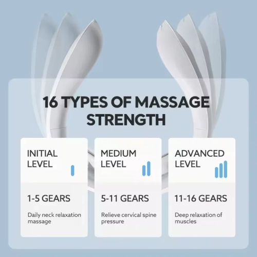 Cervical Massager Neck Multifunctional Spine Neck and Shoulder Hot Compress Physiotherapy Cervical Massager - White - K602 - English manual/English