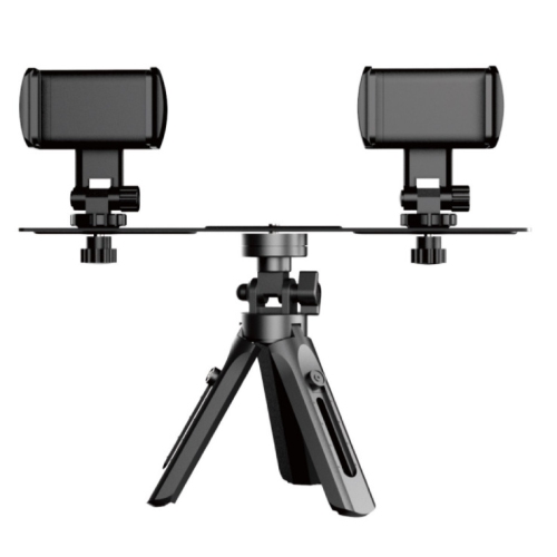 Live tripod accessories multi-position clamps one-way bracket cross bar metal rotating mobile phone holder - metal cross bar multi-position clamps