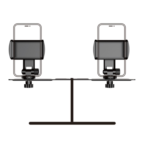 Live tripod accessories multi-position clamps one-way bracket cross bar metal rotating mobile phone holder - metal cross bar multi-position clamps