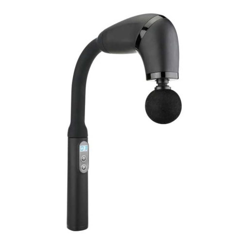 Popular long-handled fascia gun, elbow massager, muscle, cervical spine, back, full body rehabilitation therapy, Starry Black