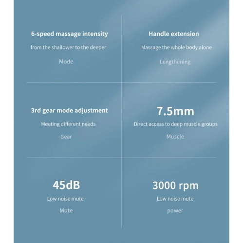 Popular long-handled fascia gun, elbow massager, muscle, cervical spine, back, full body rehabilitation therapy, Starry Black