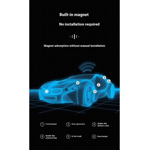 Global Positioning System, Car GPS Locator, Strong Magnetic Installation-free Anti-lost Device for Elderly, Children and Pets - GF10