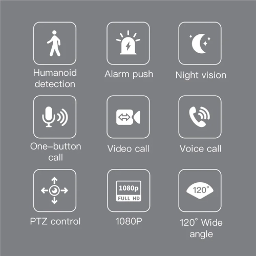 Home security camera, child care camera, HD smart voice and video call monitoring, two-way audio baby/pet monitor