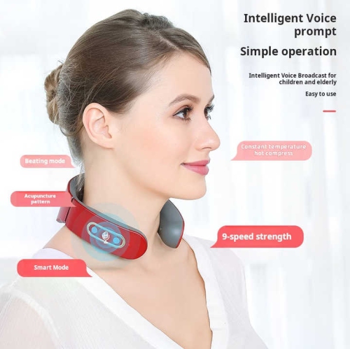 Neck protector household cervical massager neck massager hot compress neck massager-820 white