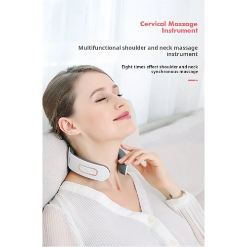 Neck protector household cervical massager neck massager hot compress neck massager-820 white