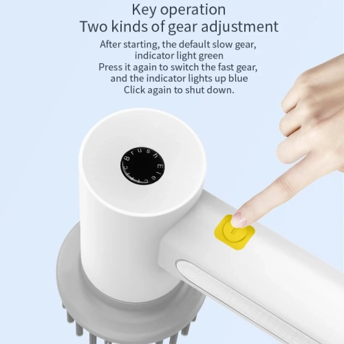 Handheld Electric Cleaning Brush, Household Toilet Cleaning Artifact Kitchen Cleaning Brush Multi-function Dishwasher Cleaner USB Handheld Bathtub