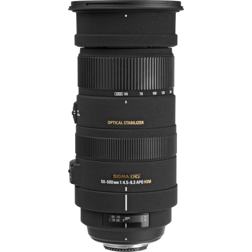 Sigma 50-500mm f/4.5-6.3 APO DG OS HSM Lens for Nikon Bundle