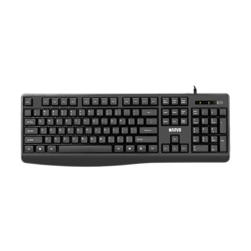 Ensemble clavier et souris avec fil CM009 de Marvo Office_Noir