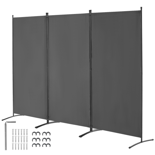 VEVOR 3 Panels Room Divider, Room Divider, Folding Privacy Screen and Portable Partition Divider for Room Separation, Freestanding Room Partitions