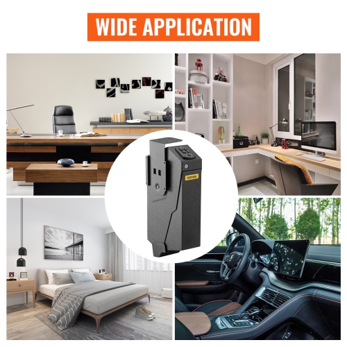 VEVOR Pistol Safe Box Fingerprint Lock Pistol Gun Safes for Home Gun Voult One Gun