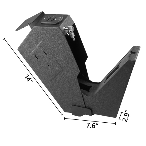VEVOR Pistol Safe Box Fingerprint Lock Pistol Gun Safes for Home Gun Voult One Gun