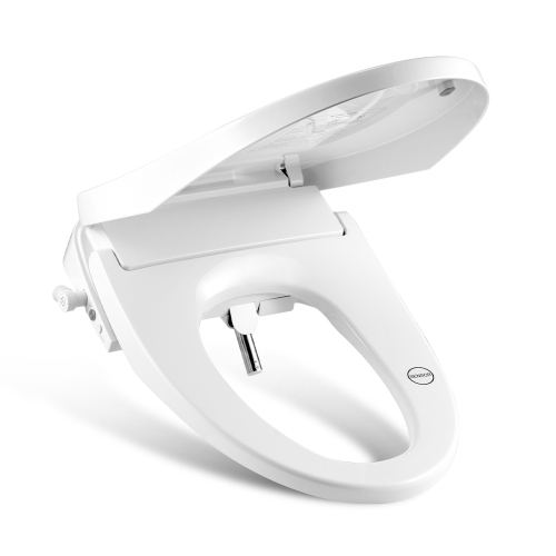 VEVOR Elongated Bidet Toilet Seat, Remote Control Smart Toilet Seat for Existing Toilets, Electric Bidet Toilet Seat with Slow Close, Night Light,