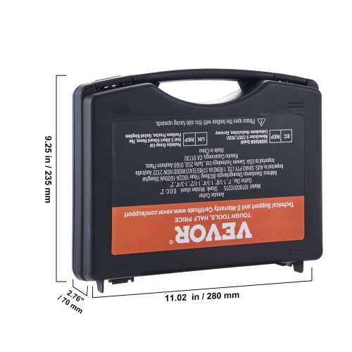 VEVOR 6 pcs Annular Cutter Set, Universal Shank Mag Drill Bits, 2" Cutting Depth, 1" to 2" Cutting Diameter, M2AL High-Speed Steel, with 2 Pilot