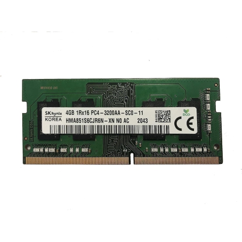 SK Hynix 4GB DDR4 3200MHz PC4-25600 1.2V 1R x 16 SODIMM Laptop RAM Memory Module HMA851S6CJR6N-XN, OEM Package