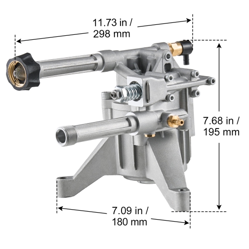 VEVOR 3100 PSI, 2.5GPM,Pressure Washer Pump, 7/8" Shaft Vertical, Replacement Power Washer Pumps Kit with 5 Nozzles, Compatible with Briggs &
