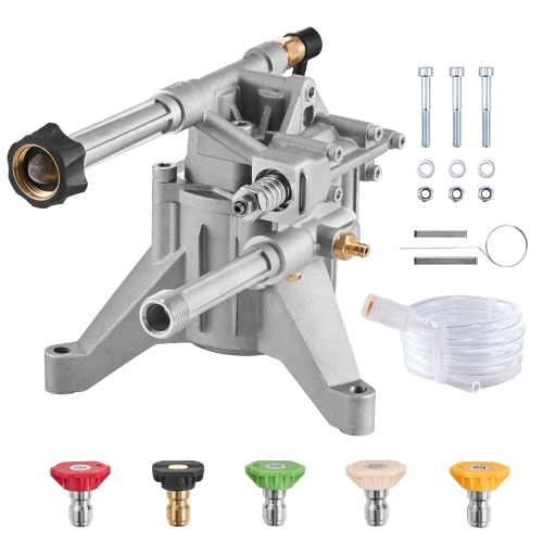 VEVOR 3100 PSI, 2.5GPM,Pressure Washer Pump, 7/8" Shaft Vertical, Replacement Power Washer Pumps Kit with 5 Nozzles, Compatible with Briggs &