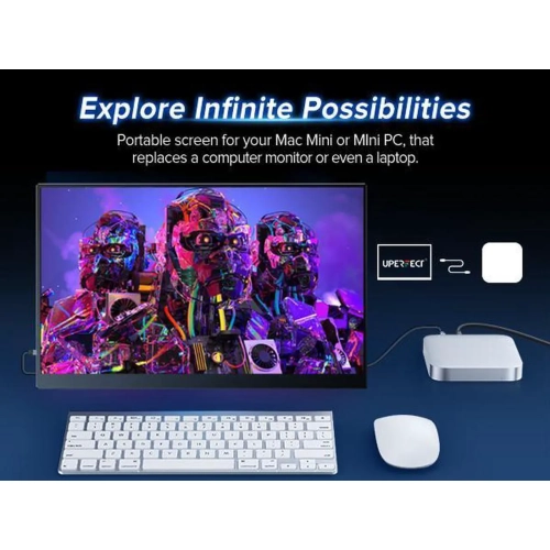 UPERFECT 17.3-Inch UPERFECT 2K 144Hz Portable Monitor High-Resolution HDR IPS Gaming Display with VESA & Dual Speakers