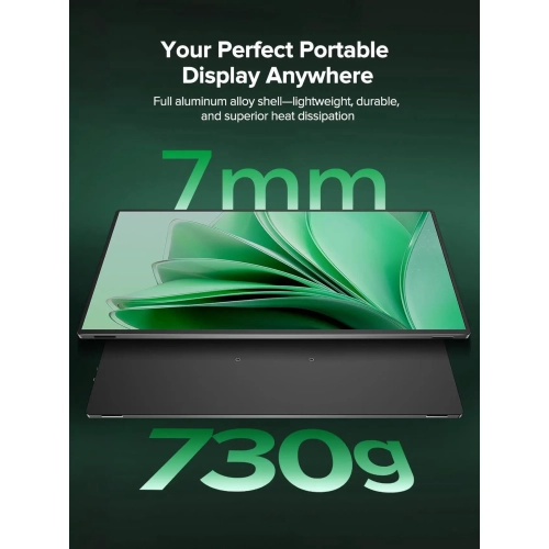 UPERFECT 16" 4K Portable Monitor - 1200 Nits True Brightness, 1MS FreeSync, 2000:1 Contrast, USB-C/HDMI, VESA & Smart Case for Laptops, Consoles &