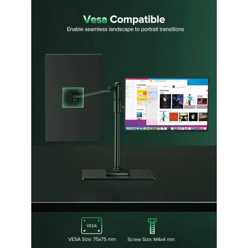 UPERFECT 16" 4K Portable Monitor - 1200 Nits True Brightness, 1MS FreeSync, 2000:1 Contrast, USB-C/HDMI, VESA & Smart Case for Laptops, Consoles &