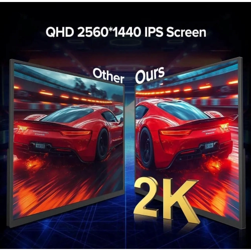 UPERFECT 24.5" 2K 165Hz Touchscreen Portable Monitor, QHD FreeSync IPS HDR, 180° Adjustable Stand, USB - C & HDMI, for