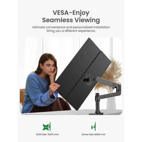 UPERFECT 24.5" 2K 165Hz Touchscreen Portable Monitor, QHD FreeSync IPS HDR, 180° Adjustable Stand, USB - C & HDMI, for