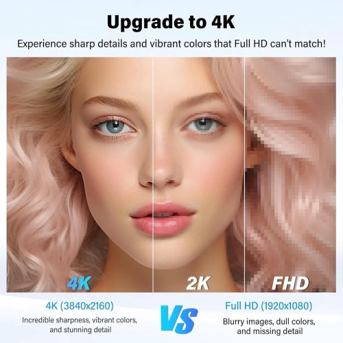 UPERFECT 23.8 4K Portable Monitor - UHD 3840*2160, 100%sRGB IPS, Speakers, USB-C/HDMI, 180° Adjustable Stand for Laptops, Consoles & More