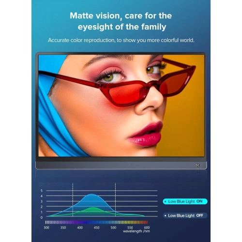 UPERFECT 15.6" Portable Monitor 120Hz Touchscreen | 1080P IPS HDR | 10800mAh Battery, Reverse Charging | Quad Speakers, Smart Case | Single Cable