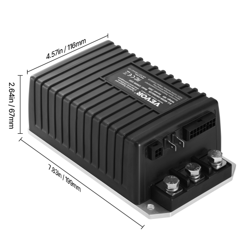 VEVOR 48 Volt & 250 Amp Golf Cart Speed Controller, DC Motor Controller Replacement for EZGO TXT Golf Carts, IP65 Rated Protection, Aluminum Alloy &