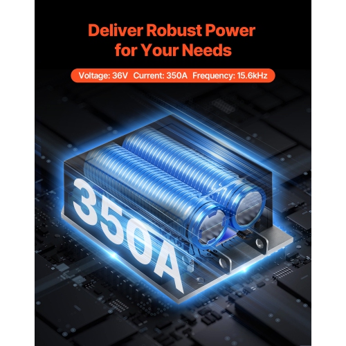 VEVOR 36V and 350A Golf Cart Speed Controller, DC Motor Controller Replacement for 1994-2019 EZGO Golf Carts, IP65 Rated Protection, Aluminum Alloy &