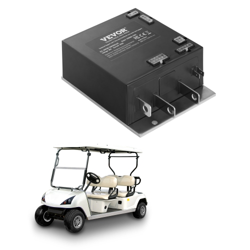 VEVOR 36V 350A Golf Cart Speed Controller, DC Motor Controller Replacement for 2000-2009 EZGO TXT Golf Carts, IP65 Rated Protection, Aluminum Alloy &
