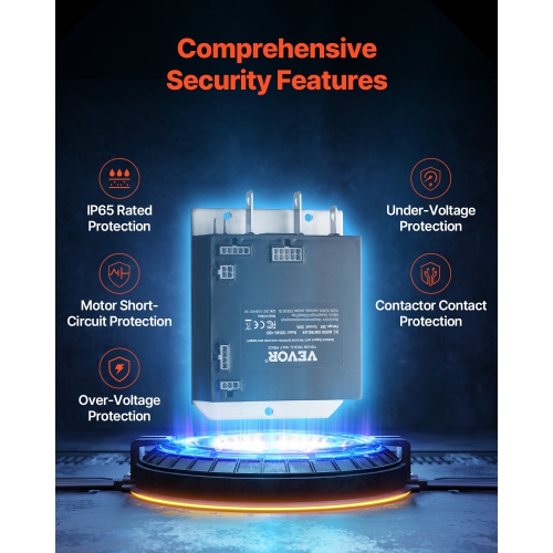 VEVOR 36V 350A Golf Cart Speed Controller, DC Motor Controller Replacement for 2000-2009 EZGO TXT Golf Carts, IP65 Rated Protection, Aluminum Alloy &