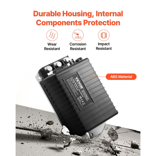 VEVOR 48V & 250A Golf Cart Speed Controller, DC Motor Controller Replacement for 2000-2008 Club Car Golf Carts, IP65 Rated Protection, Aluminum Alloy