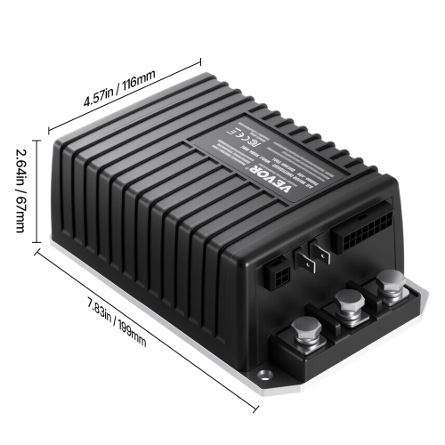 VEVOR 48V & 250A Golf Cart Speed Controller, DC Motor Controller Replacement for 2000-2008 Club Car Golf Carts, IP65 Rated Protection, Aluminum Alloy