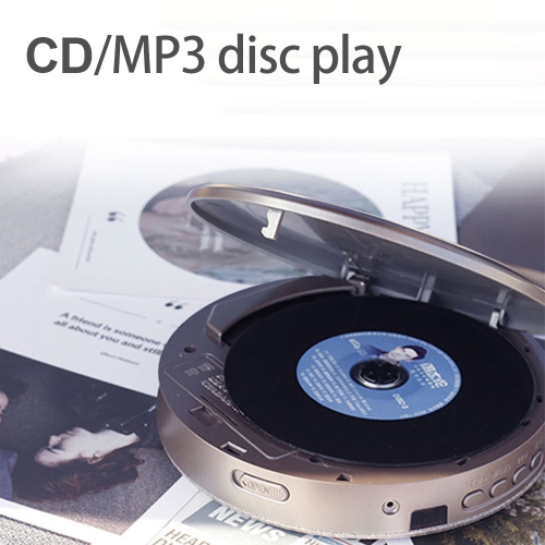 Le lecteur DVD/CD portatif prend en charge la lecture Bluetooth et USB, idéal pour l'apprentissage et le divertissement, le lecteur CD gris