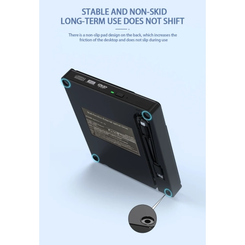 Multifunctional expansion mobile optical drive dual interface computer external mobile CD/DVD optical drive burner external optical drive plug-in
