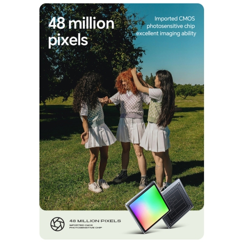 CCD digital camera HD portable ordinary digital camera home selfie card machine 8 million pixels suitable for travel, vlog - pink