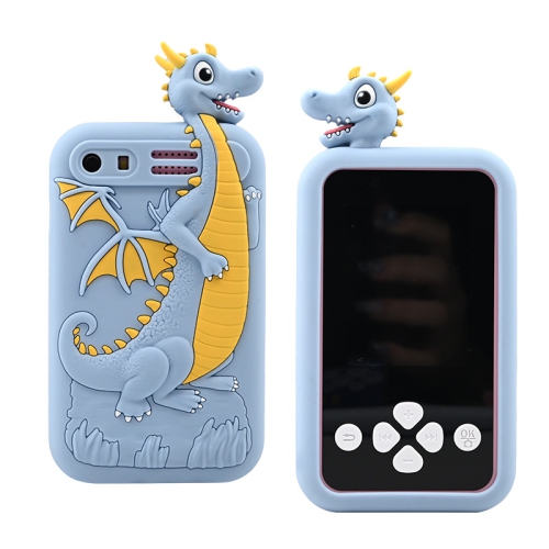 Children's camera can take photos and record videos 4800W HD dual-camera children's toy mobile phone camera 1080p - Navy Blue