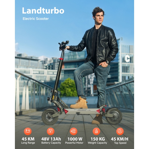Circooter Landturbo Off-Road 2025 New Release Electric Scooter - Pewter Silver