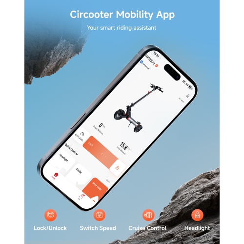 Circooter Landturbo Off-Road 2025 New Release Electric Scooter - Pewter Silver