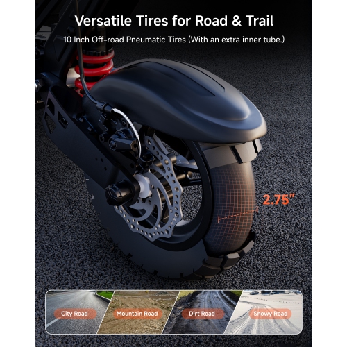 Circooter Upgrades Landturbo Pro Off-Road Electric Scooter - Gunmetal Gray