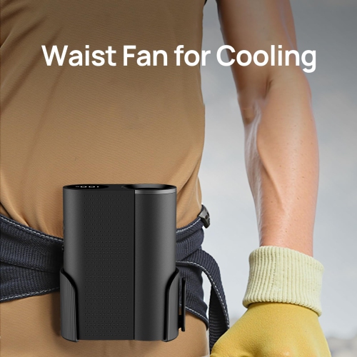 Portable Waist Clip Fan, 36000RPM Wearable Neck Fan, USB Rechargeable Mini Belt Fan with 100 Wind Speeds for Outdoor Use