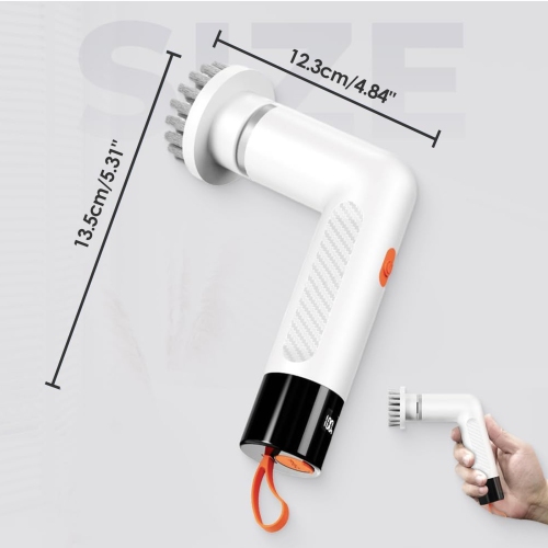 Portable Mini Electric Cleaning Brush, Multi-Function Handheld Automatic USB Rechargeable for Kitchen and Bathroom
