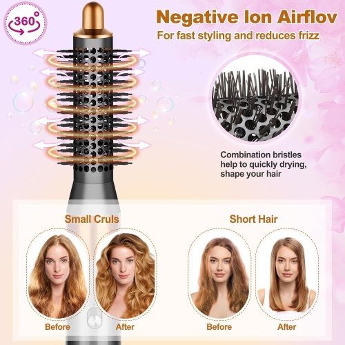 Small Round Volumizing Brush Attachment Suitable for Dyson HS01 HS05 HS08,20MM Tiny Round Volume Brush Replacement