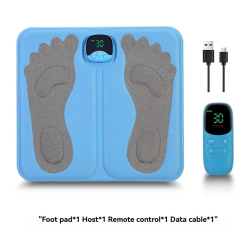 EMS Foot Massager Mat with Remote - Shiatsu Deep Kneading, 10 Modes & 33 Intensity Levels, Rechargeable, Portable for Feet, Legs, Arms - Relieves