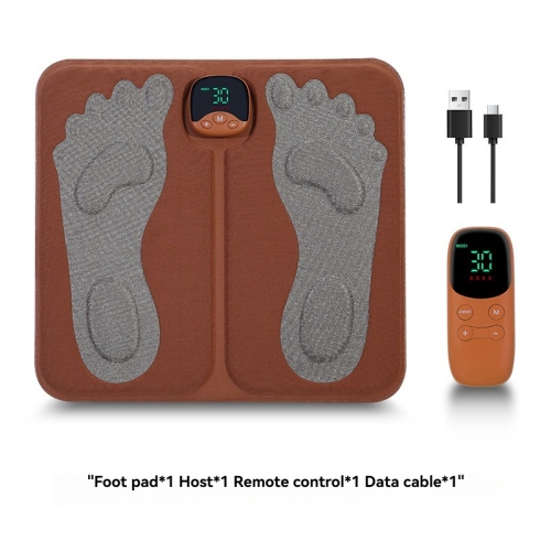 EMS Foot Massager Mat with Remote - Shiatsu Deep Kneading, 10 Modes & 32 Intensity Levels, Rechargeable, Portable for Feet, Legs, Arms - Relieves