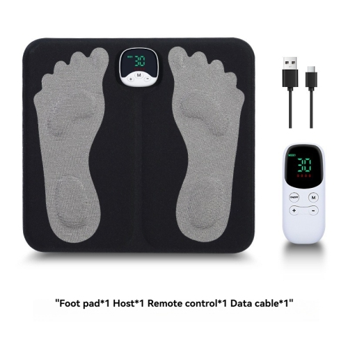 EMS Foot Massager Mat with Remote - Shiatsu Deep Kneading, 10 Modes & 34 Intensity Levels, Rechargeable, Portable for Feet, Legs, Arms - Relieves