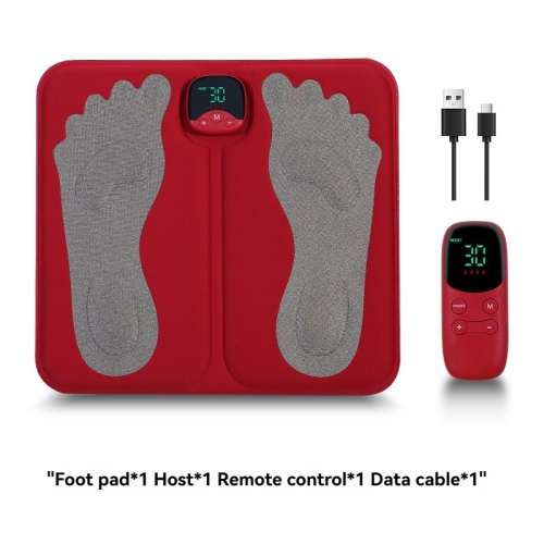 EMS Foot Massager Mat with Remote - Shiatsu Deep Kneading, 10 Modes & 31 Intensity Levels, Rechargeable, Portable for Feet, Legs, Arms - Relieves