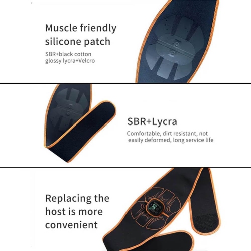 EMS Abdominal Muscle Stimulator Belt - 10 Modes, 30 Intensity Levels, Rechargeable, for Fat Burning, Toning & Recovery - Works on Waist, Abs, Chest &