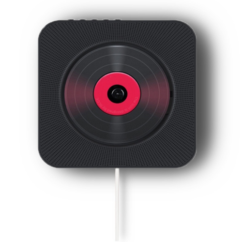 Wall-mounted CD player, portable home CD player with remote control, supports CD/Bluetooth/FM radio/U disk/AUX, with loop playback and AB repeat