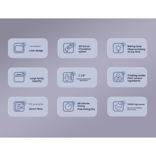 9L large capacity visual air fryer | 1350W fast heating + smart menu 3 grilling modes